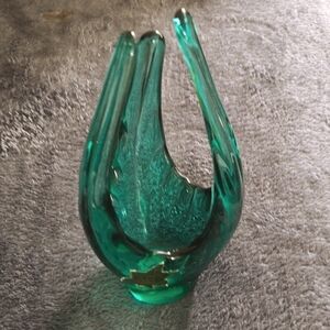 Altaglass blown glass vase green